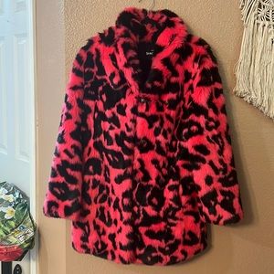 Hot Pink Spirthoods Fur Coat